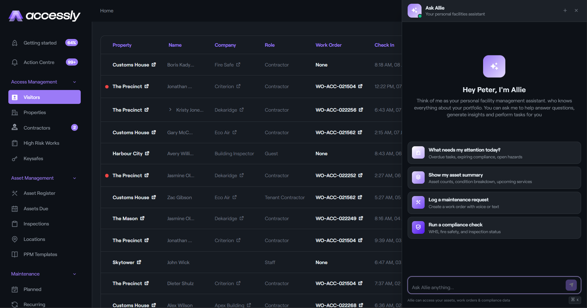 Allie, your AI-powered facilities assistant.